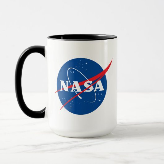 NASA Artemis Logo Eclipse Black Trim Tasse (Links)