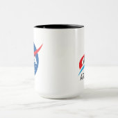 NASA Artemis Logo Eclipse Black Trim Tasse (Zentrum)