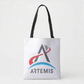 NASA Artemis Logo Rocket White Tasche (Vorderseite)