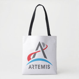 NASA Artemis Logo Rocket White Tasche