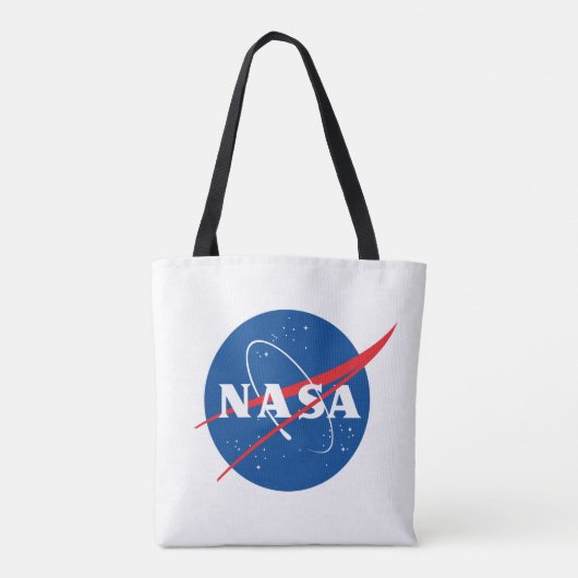 NASA Artemis Logo Rocket White Tasche (Rückseite)