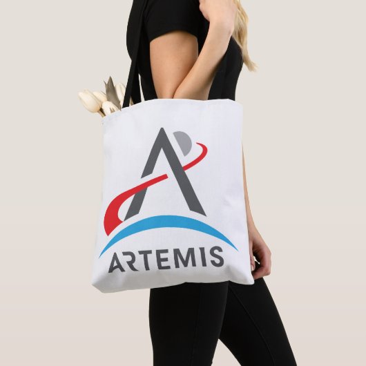 NASA Artemis Logo Rocket White Tasche (Von Nahem)