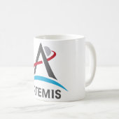 NASA Artemis-Programm-Logo Mars 2024 Astronaut Kaffeetasse (VorderseiteRechts)