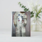 NASA Astronaut Space Anzug Postkarte (Stehend Vorderseite)