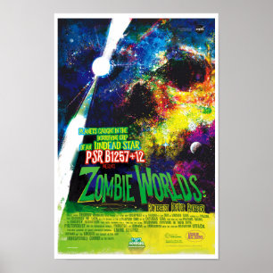 NASA Außerplanetarisches Reise-Büro Zombie-Welten Poster