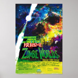 NASA Außerplanetarisches Reisebüro Zombie-Welten Poster