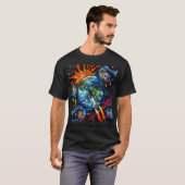 Nasa Beyond the Horizon (schwarzer Typ) T-Shirt (Vorne ganz)