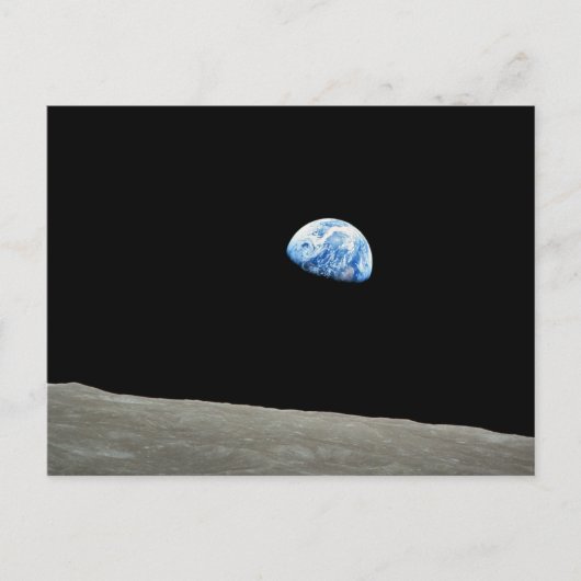 NASA - Blick von Apollo8, Dec24, Erdhaus Postkarte (Vorderseite)