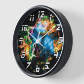NASA Cassiopeia A Supernova Colorful Space Uhr (Winkel)