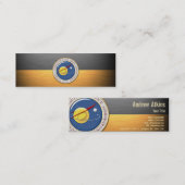 NASA-Emblem [3D] Mini Visitenkarte (Vorne/Hinten)