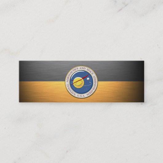 NASA-Emblem [3D] Mini Visitenkarte (Vorderseite)