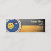 NASA-Emblem [3D] Mini Visitenkarte (Rückseite)