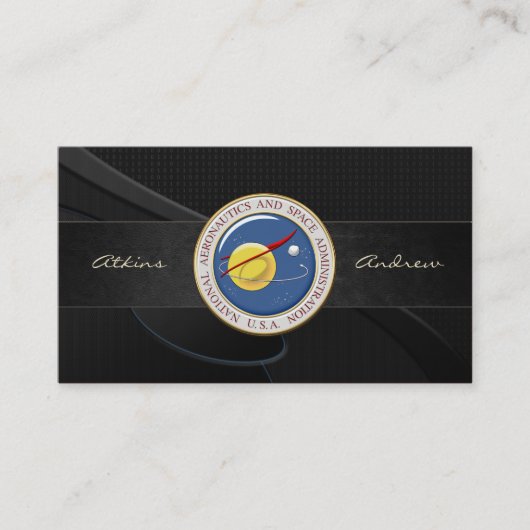 NASA-Emblem [3D] Visitenkarte (Vorderseite)