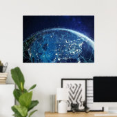 NASA / Erd / Universelle Nacht LIght Poster (Heimbüro)