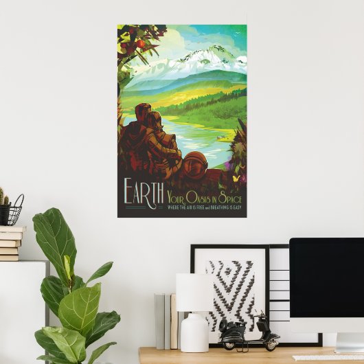 Nasa / Erde Poster (Heimbüro)