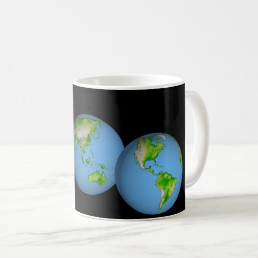 NASA-/Erdkugel Kaffeetasse (VorderseiteRechts)