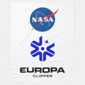 NASA Europa Clipper Logo Fleecedecke (Vorderseite)