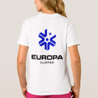 NASA Europa Clipper Logo Rocket White Girls"