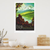 NASA - ExoPlanet Retro Earth Tour Reiseplakat Poster (Küche)