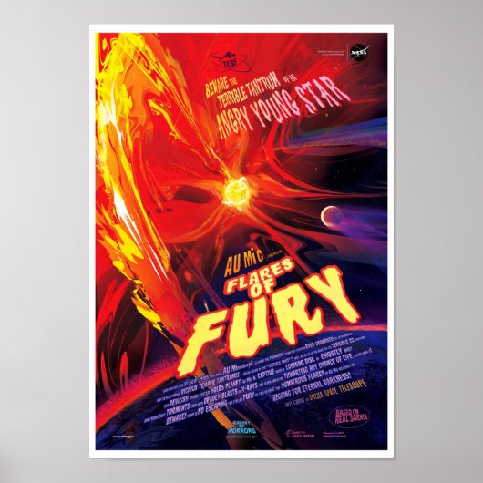NASA Exoplanet Travel Bureau Flaves of Fury Poster (Vorne)
