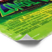 NASA Exoplanet Travel Bureau Zombie Worlds Poster (Ecke)