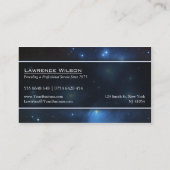 NASA-Foto für Pleiades-Sterne - Visitenkarte (Rückseite)