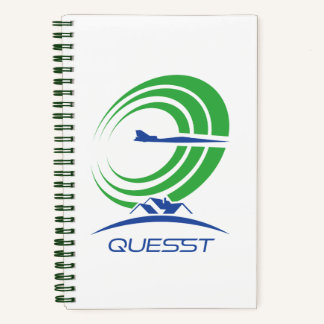 NASA-Fragezeichen Supersonic Green Spiral Notizblock