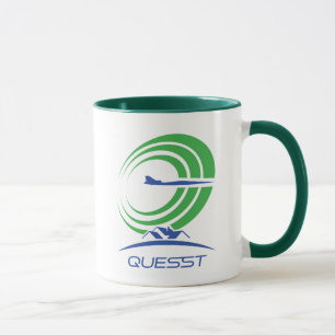 NASA-Fragezeichen-Supersonic Green Trim-Kaffee Tasse