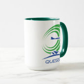 NASA-Fragezeichen Supersonic Green Trim Tasse (VorderseiteRechts)