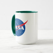NASA-Fragezeichen Supersonic Green Trim Tasse (Vorderseite Links)