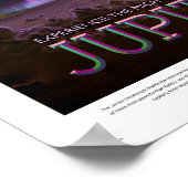 NASA Future Travel Poster - Auroras Jupiter (Ecke)