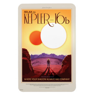 NASA Future Travel Poster - Entspannen Sie sich au Magnet