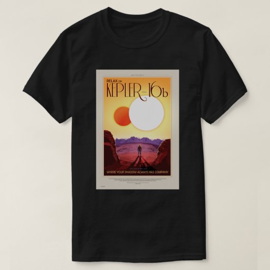 NASA Future Travel Poster - Entspannen Sie sich au T-Shirt (Design vorne)