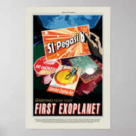 NASA Future Travel Poster - Exoplanet Pegasi b