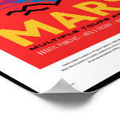 NASA Future Travel Poster - Mars besuchen Planet (Ecke)