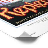 NASA Future Travel Sci Fi Poster - Kepler 186f (Ecke)