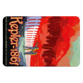 NASA Future Travel Sci Fi Poster - Kepler 186f Magnet (Horizontal)
