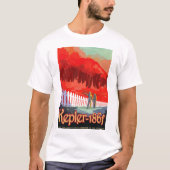 NASA Future Travel Sci Fi Poster - Kepler 186f T-Shirt (Vorderseite)