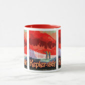 NASA Future Travel Sci Fi Poster - Kepler 186f Tasse (Zentrum)