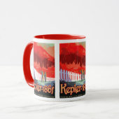 NASA Future Travel Sci Fi Poster - Kepler 186f Tasse (Vorderseite Links)
