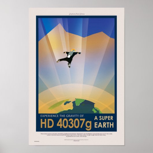 NASA Future Travel Sci Fi Poster - Super Earth (Vorne)