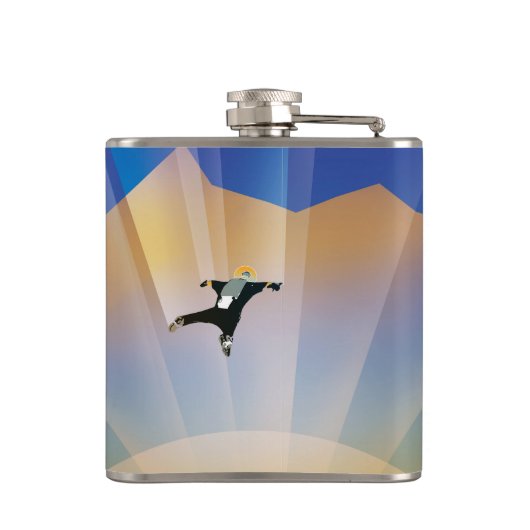 NASA Future Travel Sci Fi Poster - Super Earth Flachmann (Rückseite)