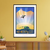 NASA Future Travel Sci Fi Poster - Super Earth Leinwanddruck (Insitu (Wohnzimmer))