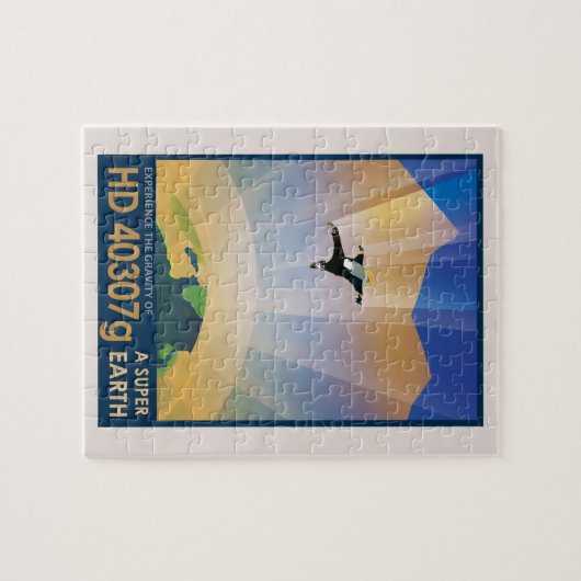 NASA Future Travel Sci Fi Poster - Super Earth Puzzle (Horizontal)