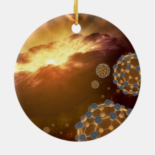 NASA Größte Molecule Buckyballs Keramikornament (Hinten)