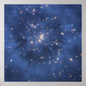 NASA - Hubble - Dunkle Materie - Ring in Galaxy Cl Poster (Vorne)