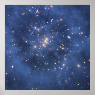 NASA - Hubble - Dunkle Materie - Ring in Galaxy Cl Poster