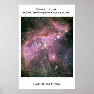 NASA / Hubble / Kleine magellanische Wolke / NGC 3 Poster