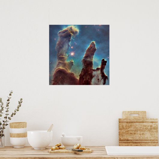 NASA Hubble Telescope Foto PIllars of Creation Poster (Küche)