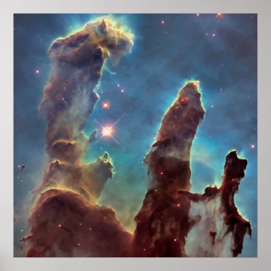 NASA Hubble Telescope Foto PIllars of Creation Poster (Vorne)